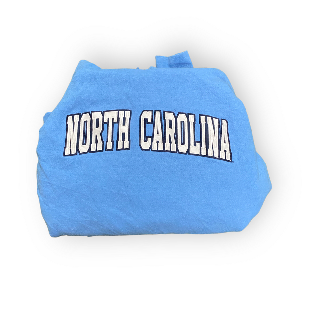 North Carolina baby blue hoodie